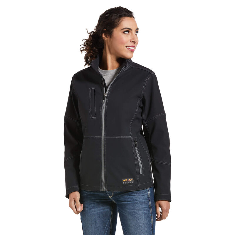 Ariat Jacke Damen - Rebar Stretch Canvas Softshell Schwarz ( HWCXV-0635 )